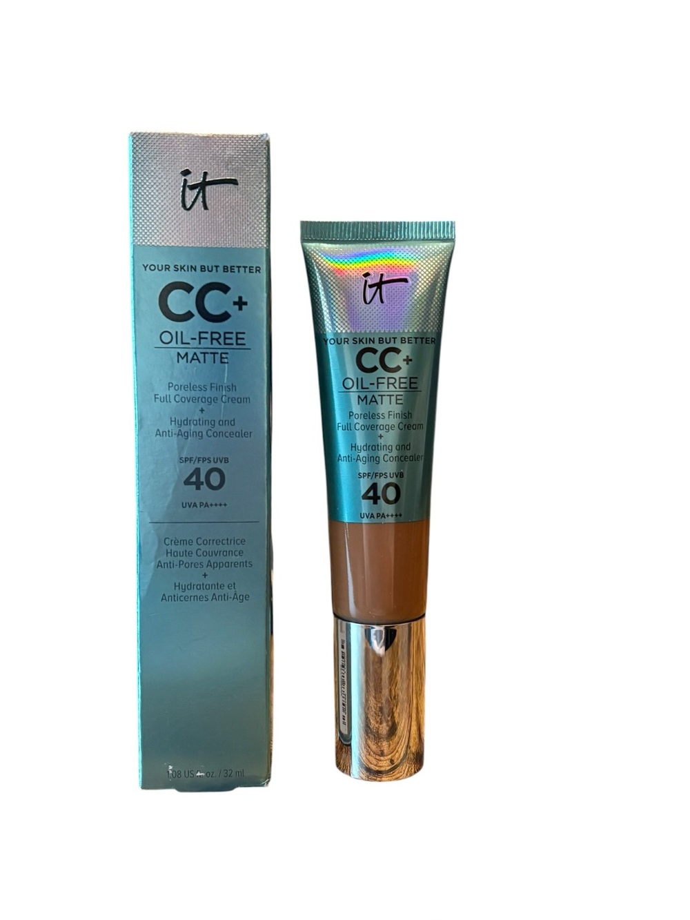 IT Cosmetics CC+ Oil-Free Matte CC Cream SPF 40 - Deep